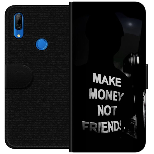 Huawei P Smart Z Plånboksfodral Make Money Not Friends Citat Streetwear Textmotiv Trend Pengar Livsstil Grafiskt Motiv Urban Fashion