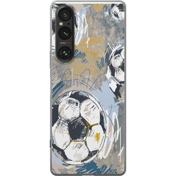 Sony Xperia 1 V Gennemsigtig cover Fodbold