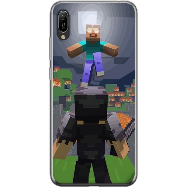 Huawei Y6 Pro (2019) Genomskinligt Skal Minecraft