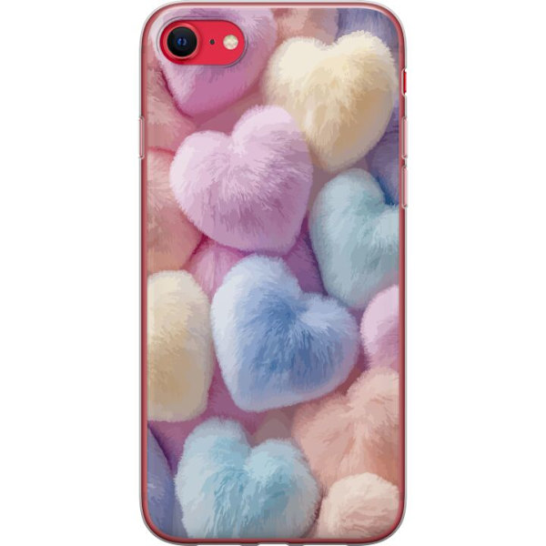 Apple iPhone SE (2022) Gennemsigtig cover Hjerter Kærlighed Grafisk Design Romantisk Motiv Populær Symbol Grafisk Mønster Dekoration