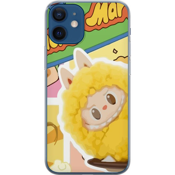 Apple iPhone 12 mini Gennemsigtig cover Labubu Wacky Mart Pop Mart Serie Samlerfigur Sød Design Populært Motiv Figurserie Kreativ Kunst Leksak