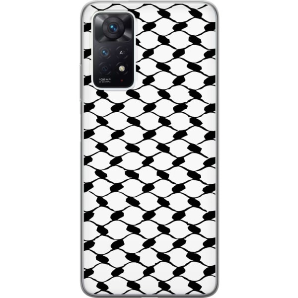 Xiaomi Redmi Note 11 Pro Läpinäkyvä kuori Keffiyeh kuvio