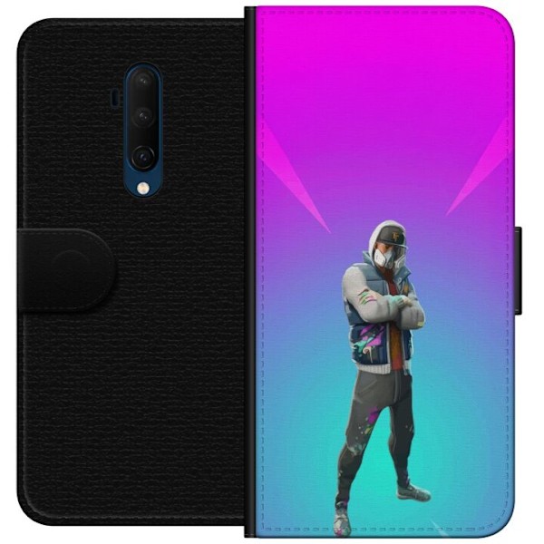 OnePlus 7T Pro Tegnebogsetui sort ridder fortnite