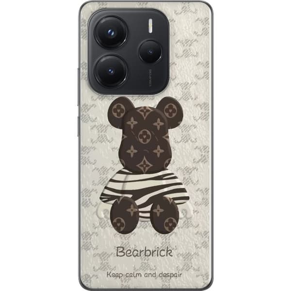 Kompatibel Mobilcover til Xiaomi Redmi Note 14 5G Bearbrick Design Legetøjsfigur Samlerobjekt