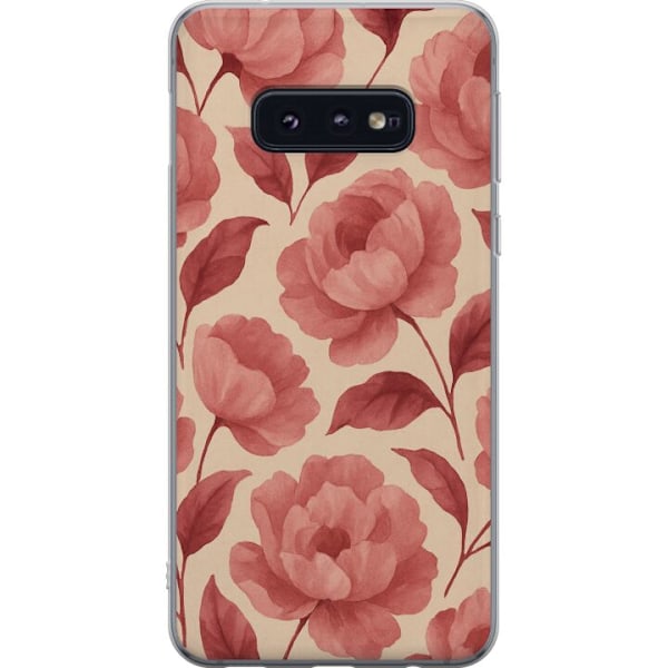 Samsung Galaxy S10e Gjennomsiktig deksel Rose Blomst