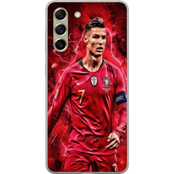 Samsung Galaxy S21 FE 5G Läpinäkyvä kuori Ronaldon Taidot - CR7 Suunnittelu Aidolle Kannattajalle