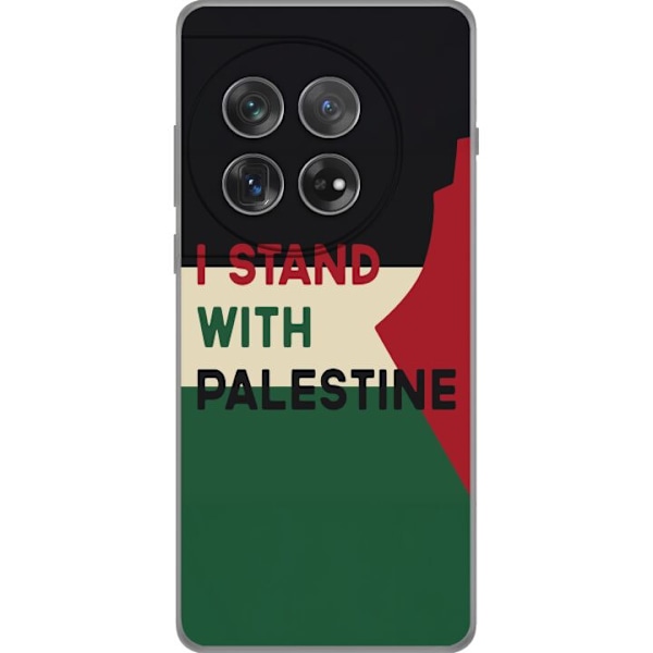 OnePlus 12 Genomskinligt Skal Stand with Palestine – solidaritetsdesign med starkt budskap