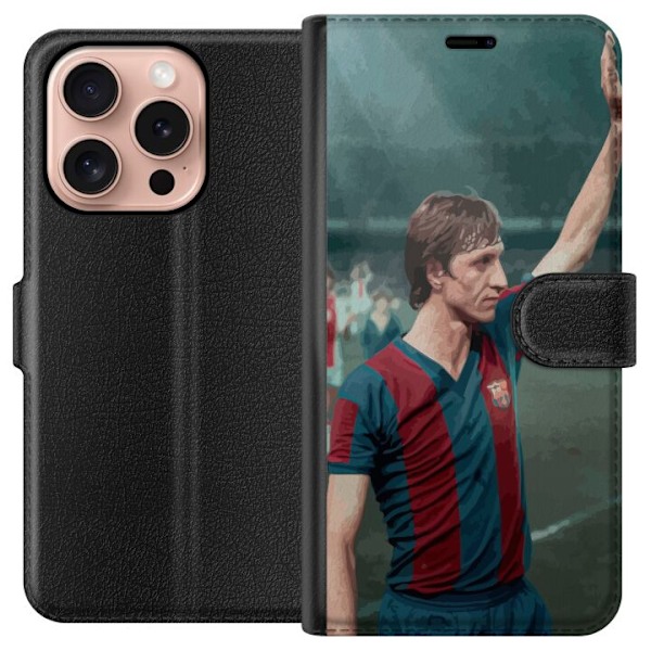 Apple iPhone 16 Pro Lommeboketui Cruijff (FC Barcelona)