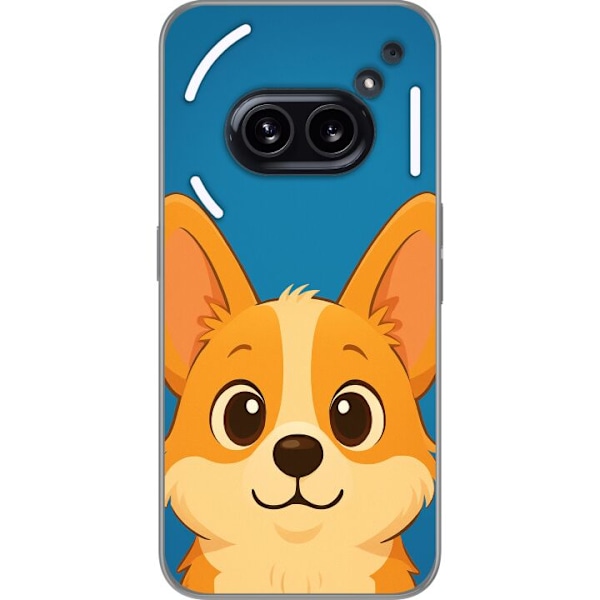 Nothing Phone (2a) Plus Läpinäkyvä kuori Hello Corgi