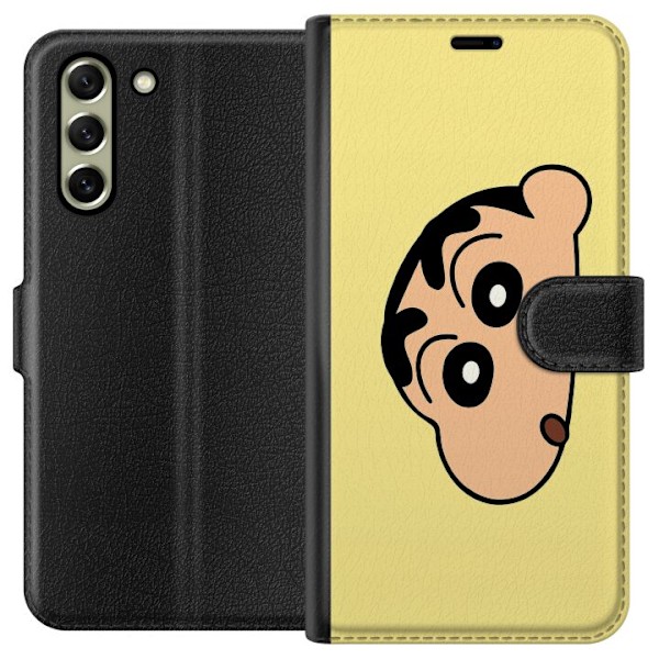 Samsung Galaxy S21 FE 5G Tegnebogsetui Peeking Shinchan