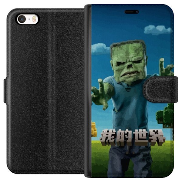 Apple iPhone 5 Plånboksfodral A Minecraft Movie