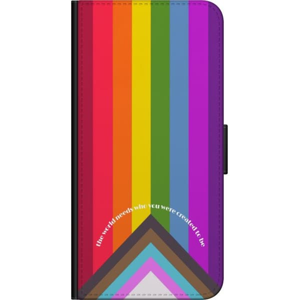 Kompatibel Tegnebogsetui til Xiaomi Redmi Note 9S Farverig Pride-regnbue med inspirerende citater