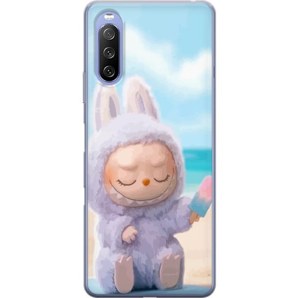 Sony Xperia 10 III Gjennomsiktig deksel Labubu Pink Stemning