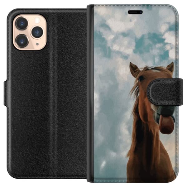 Kompatibel Tegnebogsetui til Apple iPhone 11 Pro Hest