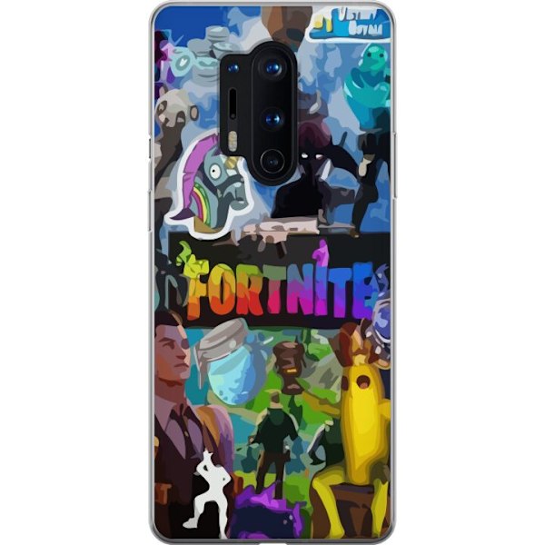 OnePlus 8 Pro Läpinäkyvä kuori Fortnite