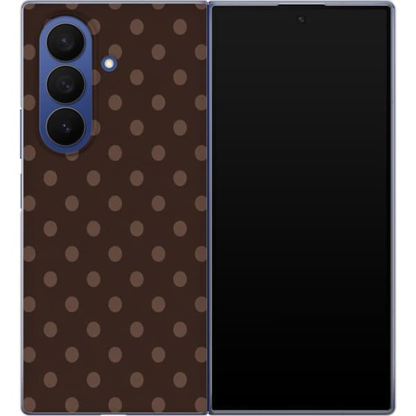 Kompatibelt Mobildeksel til Samsung Galaxy Z Fold7 Brune sjokoladeprikker brun