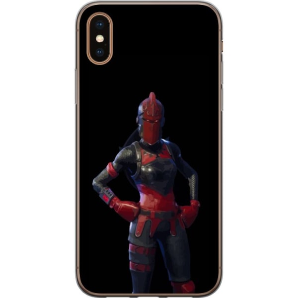 Apple iPhone XS Max Genomskinligt Skal Fortnite - Red Knight