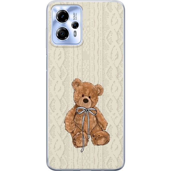Motorola Moto G13 Gennemsigtig cover Lille Teddy – klassisk teddy i enkel design