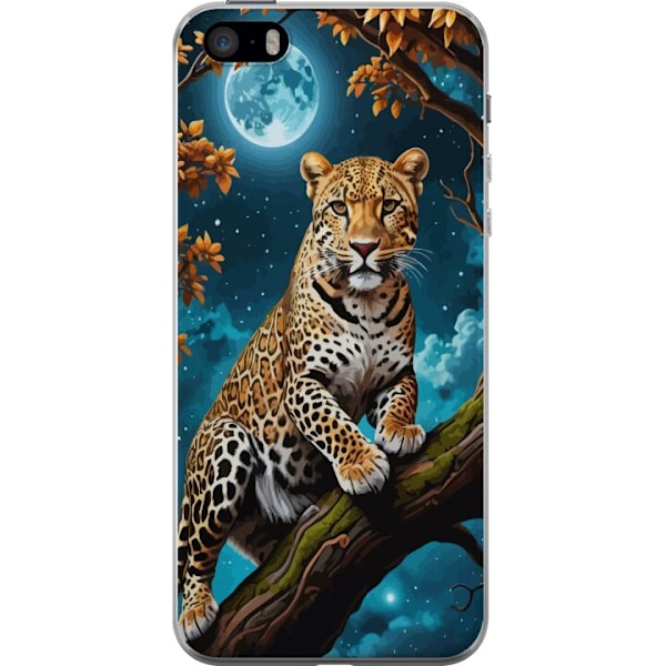 Apple iPhone SE (2016) Läpinäkyvä kuori Leopard