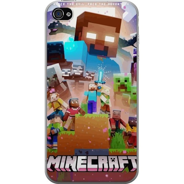 Apple iPhone 4s Gjennomsiktig deksel Minecraft