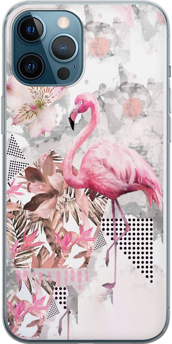 Kompatibelt Mobilskal till Apple iPhone 12 Pro Max Flamingo