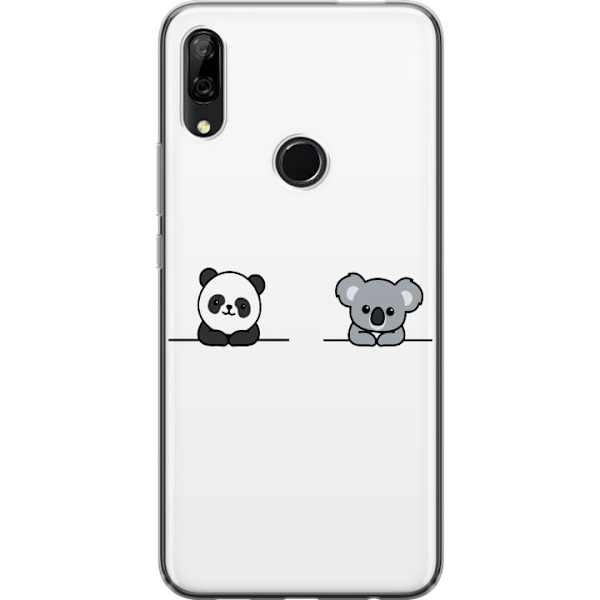 Huawei P Smart Z Läpinäkyvä kuori Panda Koala