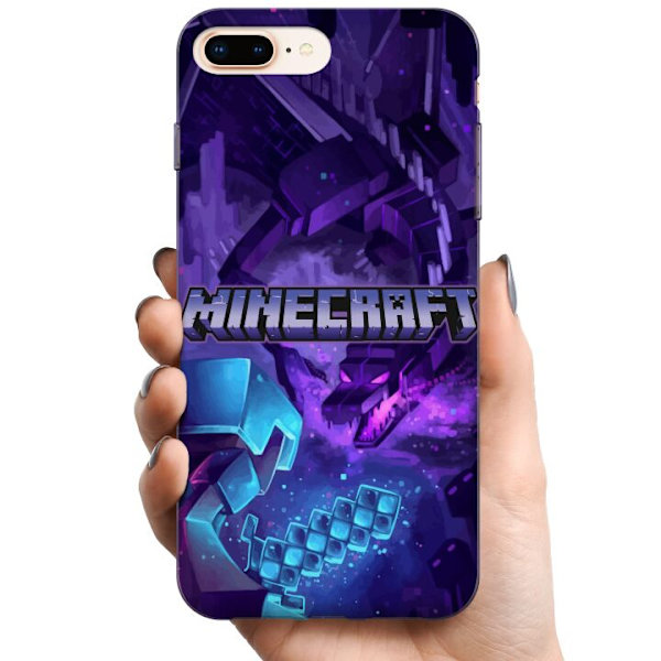 Kompatibelt Mobildeksel til Apple iPhone 8 Plus Minecraft