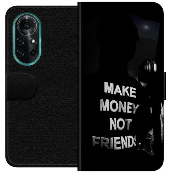 Huawei nova 8 Pro Lompakkokotelo Tee Rahaa Älä Ystäviä Lainaus Katumuoti Teksti Suunnittelu Trendi Raha Elämäntapa Graafinen Kaupunkimuoti