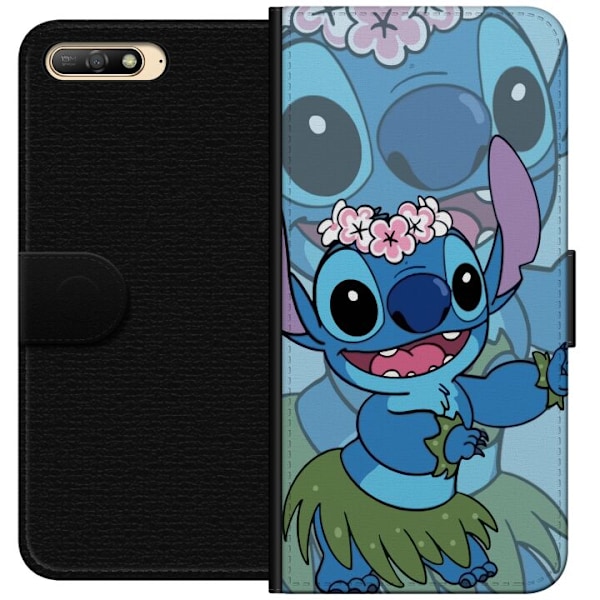 Huawei Y6 (2018) Tegnebogsetui Stitch under Stjernerne - Magis