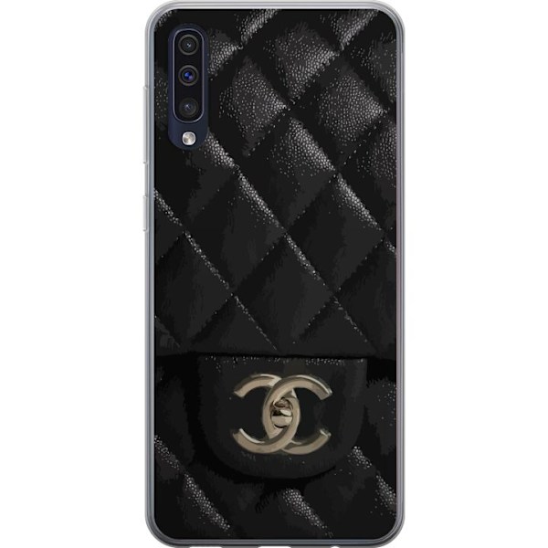 Samsung Galaxy A50 Läpinäkyvä kuori Chanel Musta