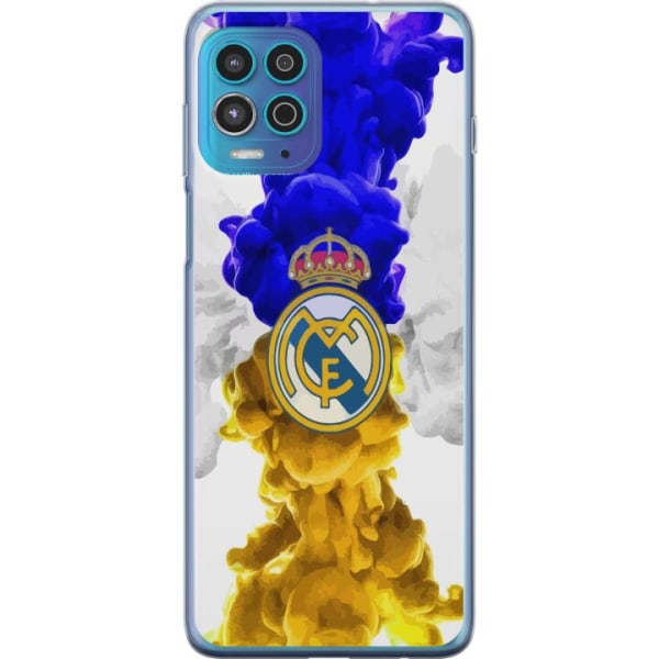 Motorola Moto G100 Genomskinligt Skal Real Madrid Färger