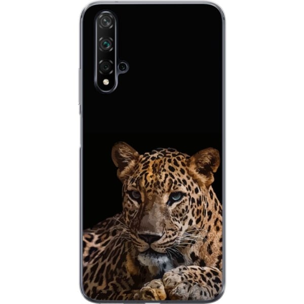 Huawei nova 5T Gjennomsiktig deksel Leopard