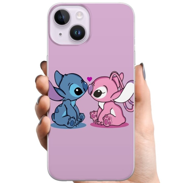 Apple iPhone 15 TPU Mobilcover Lilo og Stitch