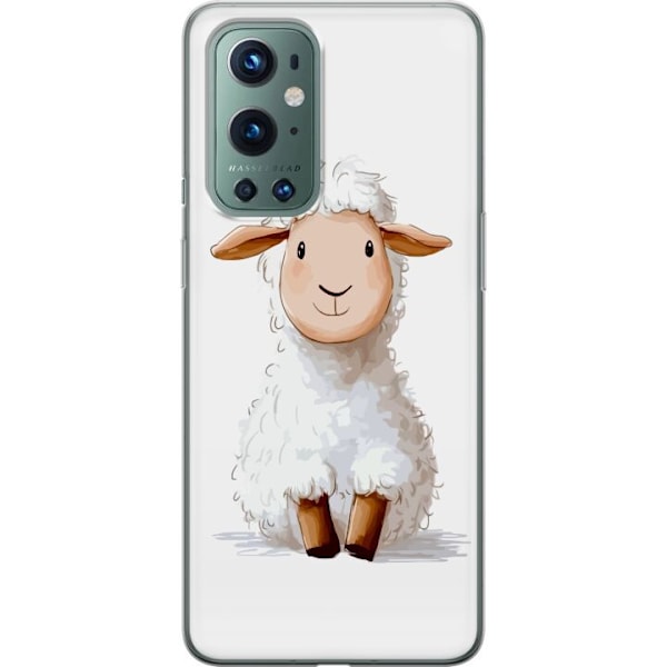 OnePlus 9 Pro Läpinäkyvä kuori Suloinen Lammas - lasten ja