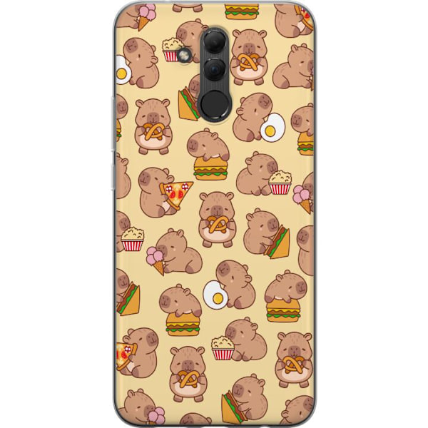 Huawei Mate 20 lite Läpinäkyvä kuori Kawaii capybara puhelinkotelo useilla söpöillä hahmoilla