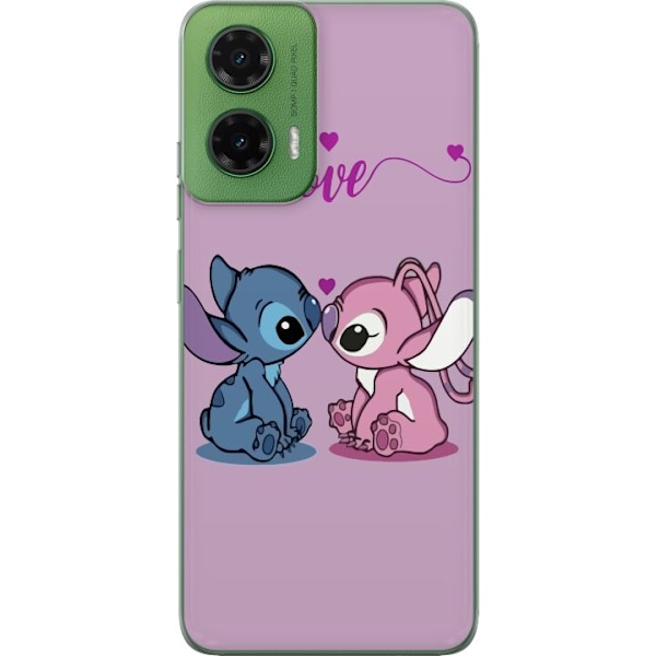 Motorola Moto G35 Gjennomsiktig deksel Lilo & Stitch – Angel