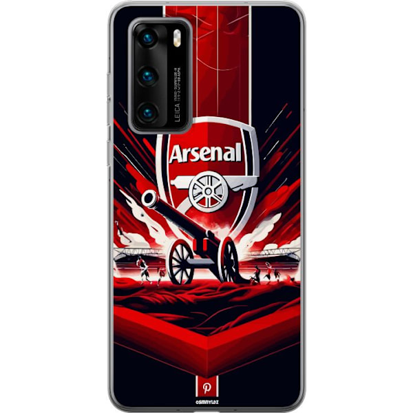 Huawei P40 Gennemsigtig cover Arsenal