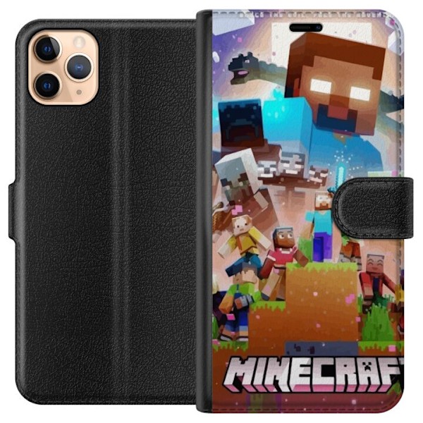 Apple iPhone 11 Pro Max Lompakkokotelo Minecraft