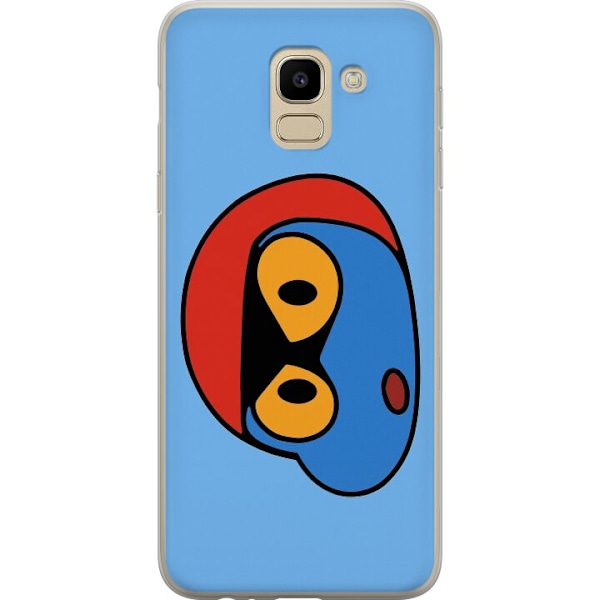 Samsung Galaxy J6 Läpinäkyvä kuori Bold Bot Head