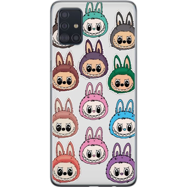 Samsung Galaxy A51 Läpinäkyvä kuori Labubu Macaron Monster