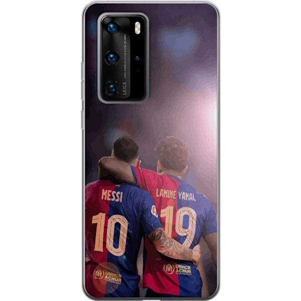 Huawei P40 Pro Gennemsigtig cover Lamine Yamal VS Messi