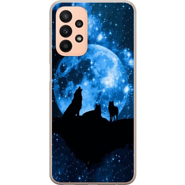 Kompatibelt Mobilskal till Samsung Galaxy A23 Vargar
