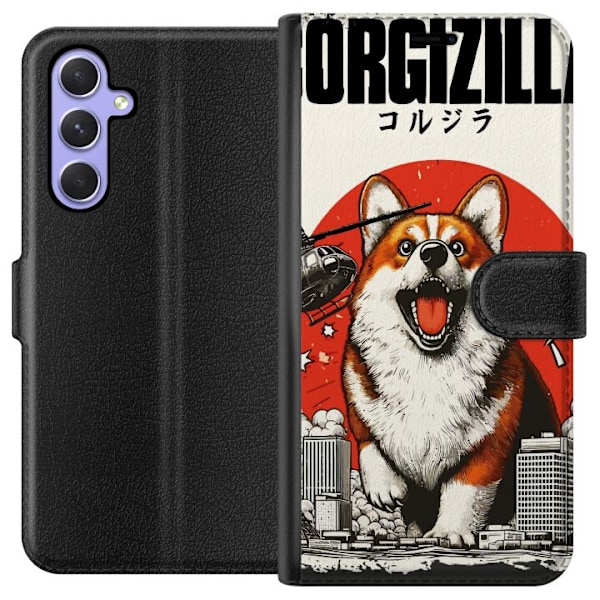 Samsung Galaxy A54 Tegnebogsetui Corgizilla