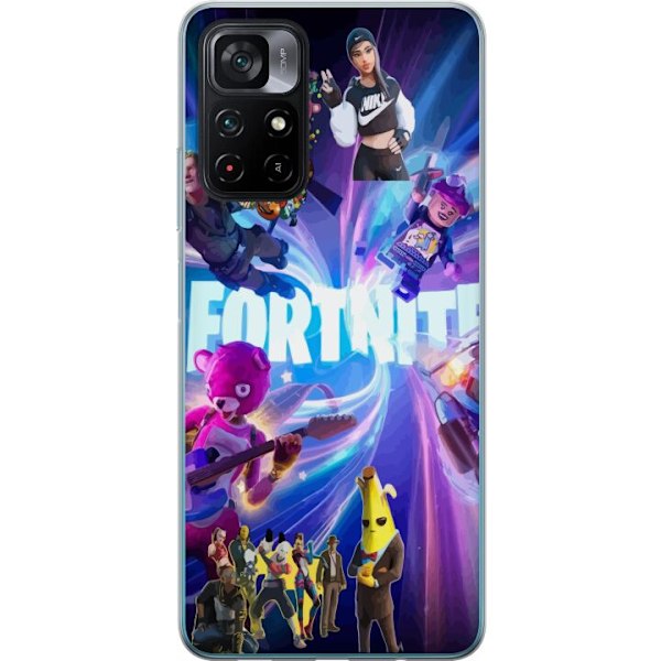 Xiaomi Poco M4 Pro 5G Läpinäkyvä kuori Fortnite