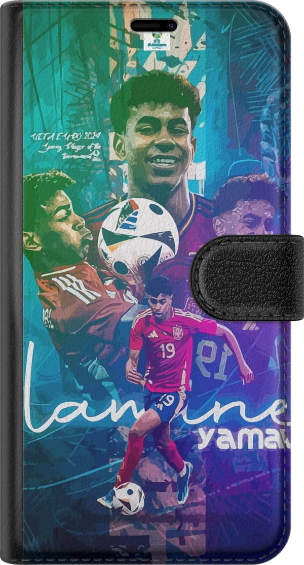 Kompatibel Tegnebogsetui til Apple iPhone 18 Pro Lamine Yamal FCB