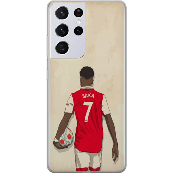Samsung Galaxy S21 Ultra 5G Läpinäkyvä kuori Arsenal FC Jalkapallo Arsenal FC Motiivi Pelaaja Premier League Englanti Suosittu Urheilulaji Jalkapal