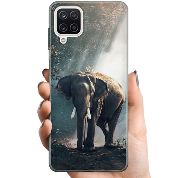Samsung Galaxy A12 TPU Mobilskal Elefant