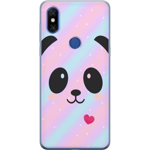 Xiaomi Mi Mix 3 Gennemsigtig cover Regnbue Panda