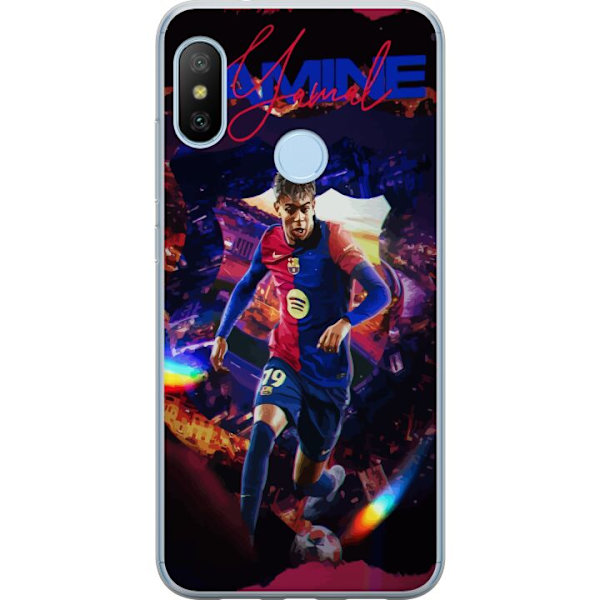 Xiaomi Mi A2 Lite Gennemsigtig cover Yamal Rising Talent FC Barcelona Spiller Ung Fodboldstjerne Populært Motiv Sport Spanien Talent