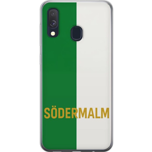 Samsung Galaxy A40 Läpinäkyvä kuori Södermalm - jalkapallo